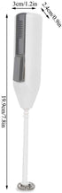 Fdit F-012 Electric Handheld Kitchen Egg Beater, Portable Mini Milk Frother, Drink Mixer