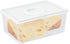 Vellsenne Sliced Cheese Container with Time Recording - Block Cheeses Storage Container for Fridge Cream Cheese Sliced
