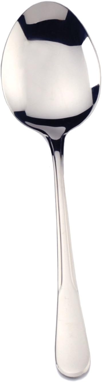 RSVP International Endurance Flatware Collection Stainless Steel Serving Spoon, Dishwasher Safe