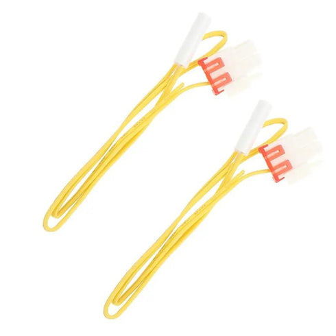 2 Pack Refrigerator Defrost Temp Sensor Replacement for Samsung Fridge Units DA32-00006W, Yellow