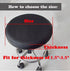 Sigmat 2PC Black Waterproof PU Bar Stool Cover, Anti-Slip Round Seat Cover 11.5 Inch