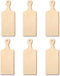 6 Pcs Mini Wood Cutting Board, Unfinished Paddle for DIY Kitchen Decor Crafts (9.4 x 3.5 Inch)
