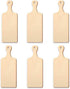 6 Pcs Mini Wood Cutting Board, Unfinished Paddle for DIY Kitchen Decor Crafts (9.4 x 3.5 Inch)