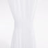 PONY DANCE White Voile Sheer Side Door Window Curtains for Front Door, French Door, Small Window Sidelight, 1 Panel,
