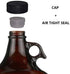 1 Gallon (128oz) Amber Glass Jug with 38mm Cap