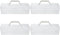 EXCEART 4pcs 12'' Plastic Storage Box for Art & Craft Supplies with Handle, Small Translucent Storage Box