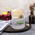 Maredash 4pcs Overnight Oats Containers with Lids,Vintage Coffee Mugs gifts for women,Glass Cups with Spoons and Bamboo