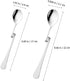 OSALADI 4pcs Stainless Steel Espresso Spoon, Jam Honey Spoon, Coffee Stir Spoon, Milk Mixing Teaspoon