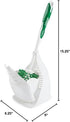 2 Pack Set, Libman Designer Bowl Brush and Caddy - - Toilet Brush and Holder Non-Scratch, Bathroom Brush, Hygenic Caddy