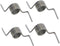 Refrigerator Spring/Counter Clockwise Wound Door Repair, Heavy Duty Steel, Compatible with Samsung, GE, LG, 4pcs