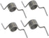Refrigerator Spring/Counter Clockwise Wound Door Repair, Heavy Duty Steel, Compatible with Samsung, GE, LG, 4pcs