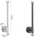 Cciphy Suction Cup Paper Towel Holder, Adjustable Self Adhesive Paper Towel Holder Under Cabinet, Wall Mount Paper Roll