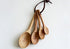 Wood Measuring Spoons Set, 4pcs/set, Healthy No Paint Cooking Tools