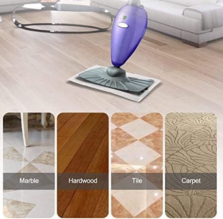 Light 'N' Easy Steam Mop Pads Replacement Reusable for S3601 S3101 S7326 Floor Microfiber Cleaning Cloths (6 Pack)