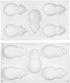 Silicone Cake Mold, Dessert Silicone Mold for Baking, Fondant Mould, Fruit Shape, Jelly Bakeware, 11.68x6.84x1.48 inch