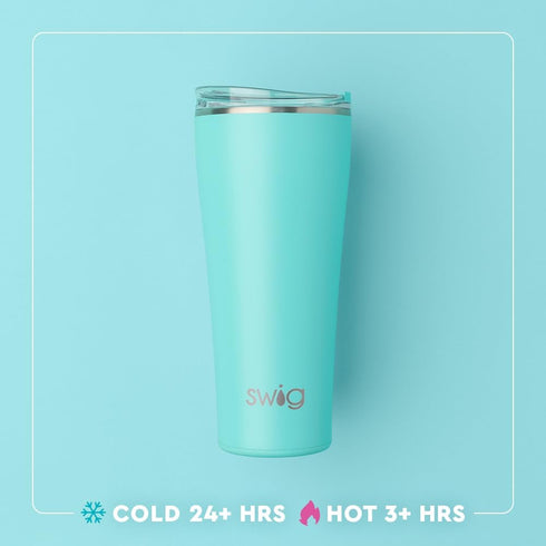 32oz Swiglife Insulated Tumbler, Travel Coffee Tumbler with Lid, Cup Holder Friendly, Stainless Steel Travel Coffee