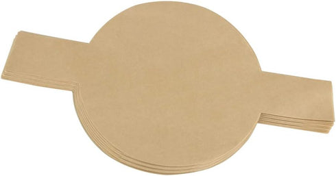 100 PCS Precut Circle Cake Pan Liners - 9 Inch Non Stick Parchment Paper Sheets for Baking Cakes, Brown