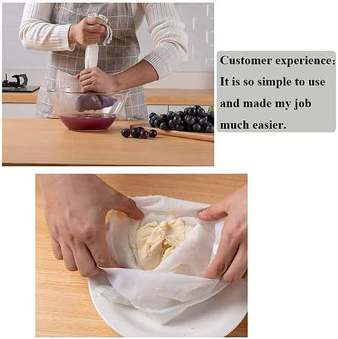 Nut Milk Bag for Straining - Reusable Fine BPA-Free Strainer, Cheesecloth Unbleached, Yogurt Strainer, Juice Filter