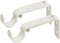 Ivilon Adjustable Brackets for Curtain Rods - Set of 2 for 7/8 or 1 Inch Rods - Ivory