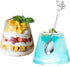 SZBAIDEKJ Stainless Steel Leaf Coffee Spoon - 10 Pcs Creative Dessert Spoons for Stirring, Mixing, and Ice Cream