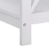 ZENY End Table, Sofa Side End Storage Shelf, Versatile X-Design Wooden Side Table, Living Room, Bedroom, Office