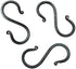 S Hook Hand Forged Metal S Hook Set, 3 Pcs Wrought Iron Handmade Heavy Duty 3.50 Inches for Hanging