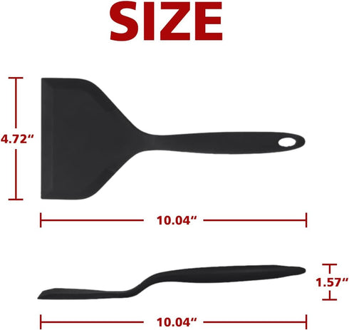 Silicone Tamagoyaki Spatula, Japanese Omelette Spatula, Nonstick Heat-Resistant Pancake Shovel for Egg, Fish, Steak,