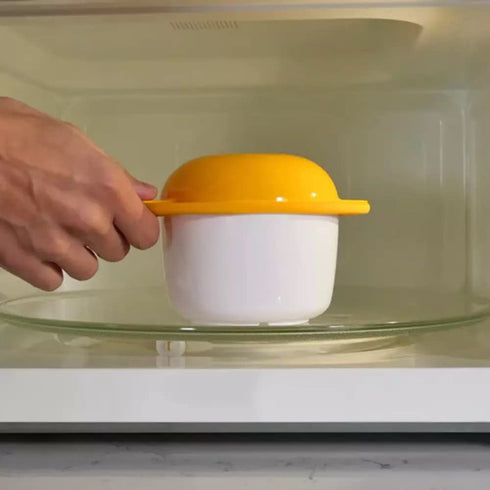 Microwave Egg Cooker Poacher Scramble Omelet Maker with Silicone Handles, Yolk Separator, Shell Cracker
