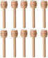 LASSUM 10 Pieces 3 Inch Wood Honey Dippers Sticks, Mini Honey Dipper Stick