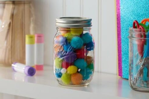 Ball Glass Mason Jar, Regular Mouth, Pint Size, 16 OZ, Pack of 3