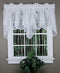 Stylemaster Splendor Batiste Sheer Festoon Valance, 100" W X 29" L, White