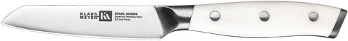 Klaus Meyer Stahl High Carbon Exclusive German Steel 3.5 inch Paring Knife (White) by Klaus Meyer