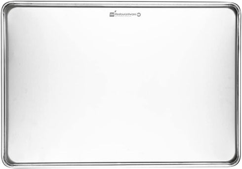 Restaurantware Met Lux 26 x 18 Inch Industrial Baking Pan, Heavy-Duty Full-Size Aluminum Sheet Pan
