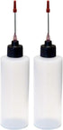 2-4oz Plastic Squeeze Bottles with 1.5 Inch Stainless Steel Applicators