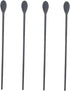 2 Pairs Silicone Integrated Chopsticks and Spoon Set - Coffee Mixing Spoons, Ice Cream Stirring Sticks