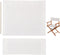 GORGECRAFT 21~16x8~21" Directors Chair Replacement Canvas White Chair Cover Kit Replacement Canvas