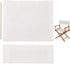 GORGECRAFT 21~16x8~21" Directors Chair Replacement Canvas White Chair Cover Kit Replacement Canvas