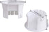 Glass Water Pitcher Lids - Food Grade Plastic Anti-Dust Stoppers for Water Jug, 2 Pieces (White)