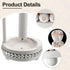 Rustic Farmhouse Paper Towel Holder - Washed Beaded Wood Stand for Kitchen Bathroom Dining Countertop Decor (White)