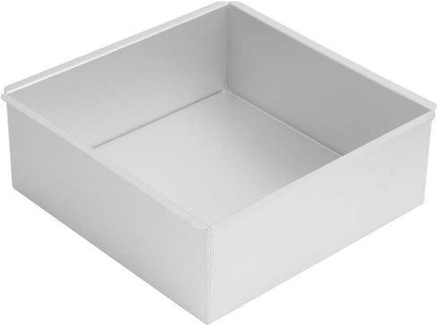 Square Cake Pan, 8.7inch Aluminum Baking Pan with Removable Bottom, Square Cheesecake Mold Bakeware