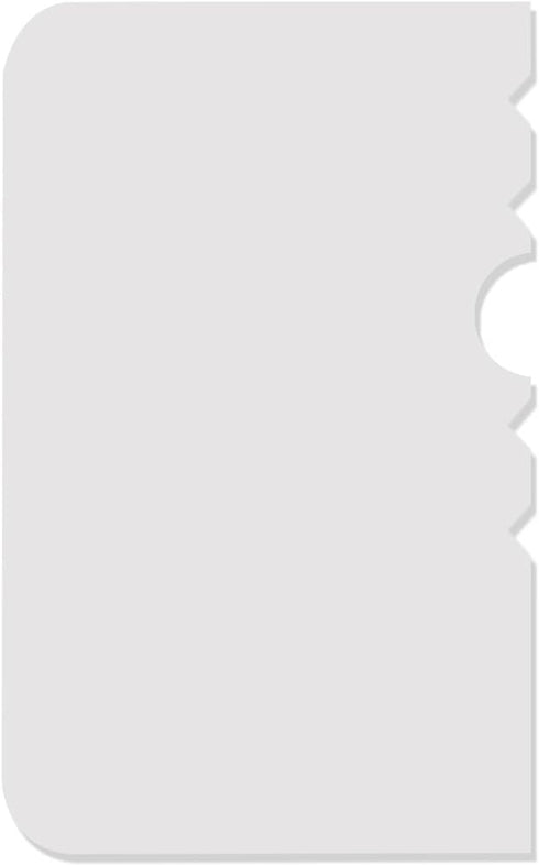 PME Side Scrapers, Patterned Edge Plastic Set of 4