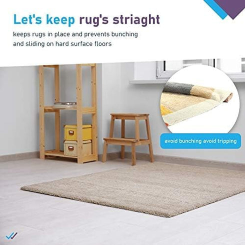 Non Slip Area Rug Pad, Size 5 X 8, Extra Strong Grip and Thick Padding