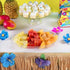 Luau Grass Table Skirt, Natural Hawaiian Table Skirt, Tropical Party Decorations, 9 Feet x 29.5 Inch