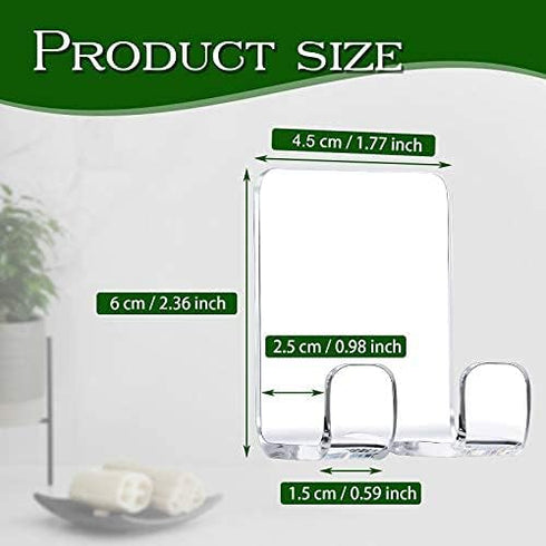 Jetec 8 Pcs Razor Holder for Shower, Self Adhesive Shower Hook for Bathroom Kitchen Utility Organizer