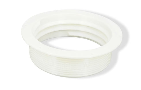 intulon 6-inch Tube Portable AC Air Conditioner/Fan Exhaust Plastic Hose Flange, Off White
