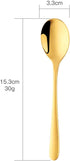 BuyGo 18/8 Stainless Steel Teaspoon Set of 8, 6 Inch Coffee Dessert Espresso Spoons, Mix Color, Dishwasher Safe