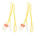 2 Pack Refrigerator Defrost Temp Sensor Replacement for Samsung Fridge Units DA32-00006W, Yellow