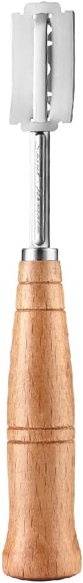 SAINT GERMAIN Premium Hand Crafted Bread Lame for Dough Scoring Knife, Tool Sourdough Slashing with 10 Blades Included Replacement Authentic Leather Protector Cover by Saint Germain Bakery