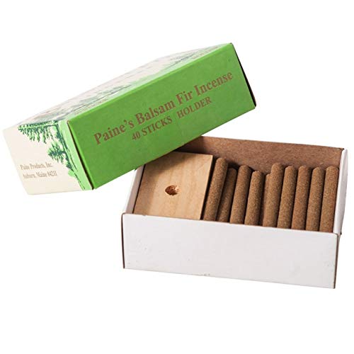 40 Balsam Sticks and Holder, Paine's Fir Balsam Incense