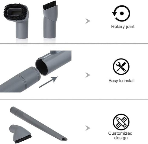 Crevice Tool and Dust Brush, Vacuum Accessories for Shark Navigator Lift-Away Models NV350, NV352, NV355, NV356